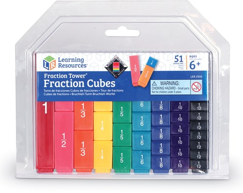 Learning Resources - Fraction Tower® Fraction Cubes