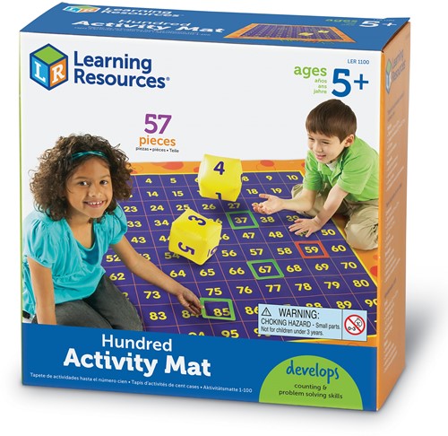 Learning Resources - Hip Hoppin' Hundred Mat™ Hundreds Activity Mat