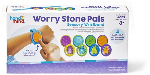 Learning Resources - Worry Stone Pals (Sensory Wristband)-3