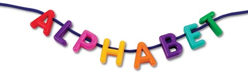 Learning Resources - Uppercase Lacing Alphabet