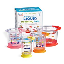 Learning Resources - Rainbow Fraction® Liquid Measuring Cups