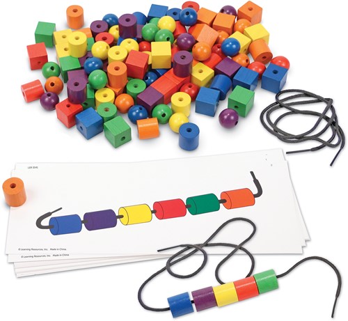 Learning Resources - Beads And Pattern Card Set-3