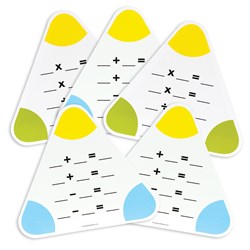Learning Resources - Write & Wipe Fact Family Boards (Set of 5)