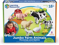 Learning Resources - Jumbo Farm Animals - Mommas and Babies-2