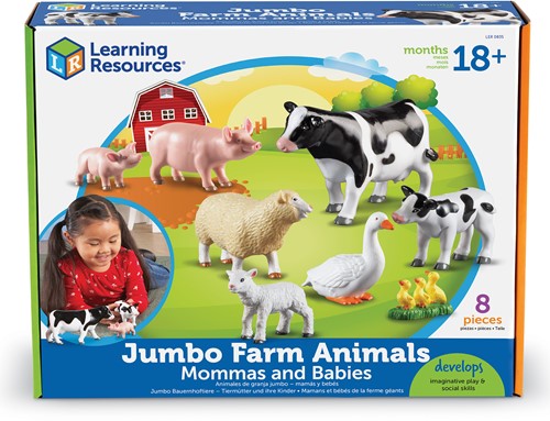 Learning Resources - Jumbo Farm Animals - Mommas and Babies-2