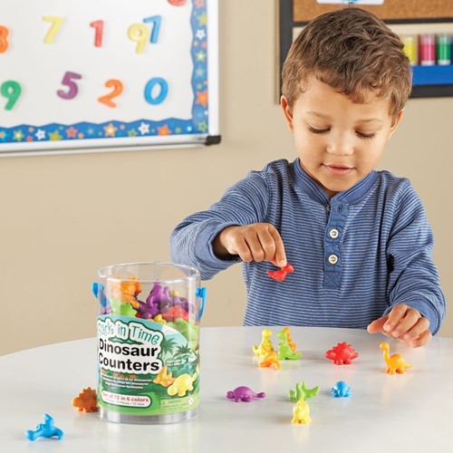 Learning Resources - Back In Time Dinosaur Counters® (Set of 72)-3