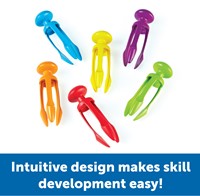 Learning Resources - Tri-Grip Tongs (Set of 6)-3