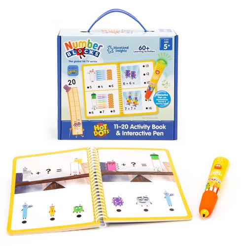 Learning Resources - Hot Dots® Numberblocks® 11-20 Activity Book & Interactive Pen