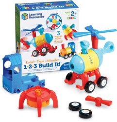 Learning Resources - 1-2-3 Build It!™ Rocket-Train-Helicopter