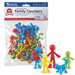 Learning Resources - All About Me Family Counters™ Smart Pack (Set of 24)