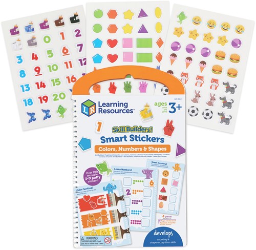 Learning Resources - Skill Builders! Smart Stickers – Colors, Numbers & Shapes