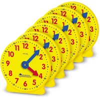 Learning Resources - Big Time® Geared Mini-Clocks (Set of 6)